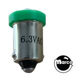 LED Lamps-LED lamp #44 base green 4+1 high output