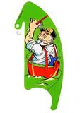 -FISH TALES (Williams) plastic fisherman 