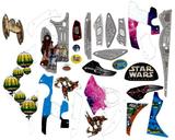 Playfield Plastics-STAR WARS E1 (Williams) Plastic set