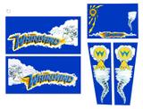 Cabinet Side Art-WHIRLWIND (Williams) Cabinet decal set
