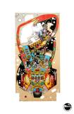 Playfields, Screened, Unpopulated-JUDGE DREDD (Bally) Playfield w/hardcoat