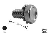Machine Screws-Machine Screw 6-32 x 3/16