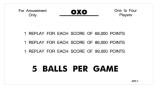 Score / Instruction Cards-OXO (Williams) Score cards (5)