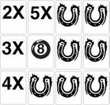 Stickers & Decals-EIGHT BALL DELUXE (Bally) Decals dr trgt