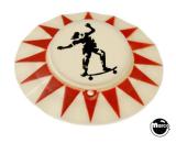 Pop Bumper Caps-SKATEBALL (Bally) pop bumper cap  R/B