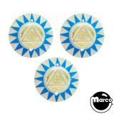 Pop Bumper Caps-MYSTIC (Bally) Pop bumper cap set 3