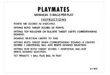 Score / Instruction Cards-PLAYMATES (Gottlieb) Score Cards