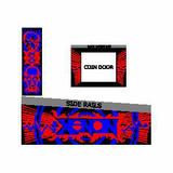 Cabinet Side Art-XENON (Bally) Cabinet stencil set