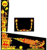 Cabinet Side Art-BIG GUNS (Williams) Cabinet stencil kit