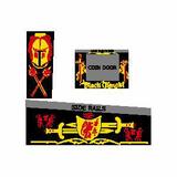 Cabinet Side Art-BLACK KNIGHT (Williams) Cabinet stencils