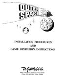 Manuals - O-OUTER SPACE (Gottlieb) Manual & Schem.