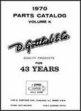Parts Catalogs-Gottlieb® 1970 Parts Catalog Vol. K