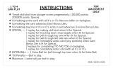 Score / Instruction Cards-X's & O's (Bally) Score Cards (10)