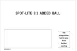 Score / Instruction Cards-MINI ZAG (Bally) Score cards (5)