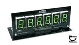 -PINSCORE Display 6 Digit Bly/Stern GREEN