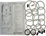 Rubber Kits - C-CUE BALL WIZARD (Gottlieb) Rubber Kit