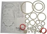 Rubber Kits - K-KICK OFF (Bally 1975) Rubber Kit