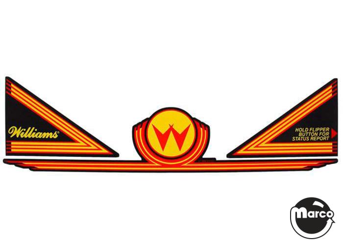 WHIRLWIND (Williams) Apron Decal set 311463574AD Marco Pinball Parts