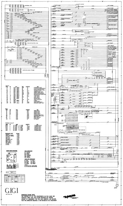 GIGI (Gottlieb) Schematic - DOC2429 - Marco Pinball Parts pinball wiring diagrams 