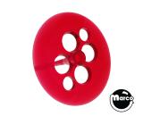 Pop Bumper Components-Pop bumper skirt - red transparent