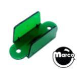 -Lane guide - 2-1/8 inch green transparent double
