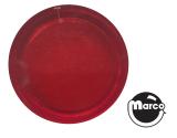 Lamp Covers / Domes / Inserts-Insert - round 3/4 inch clear red plain USE 550-5007-02