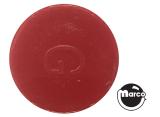 Lamp Covers / Domes / Inserts-Insert - circle 1" red opaque