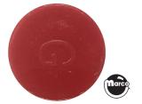 -Insert - circle 1" red opaque