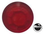 Lamp Covers / Domes / Inserts-Insert - circle 1" red transparent