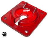 Playfield Plastics-Eject shield red 1/8 inch holes 