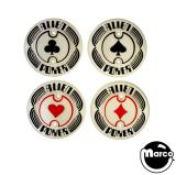 ALIEN POKER (Williams) Pop bumper cap set