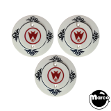 -LASER CUE (Williams) Pop bumper caps (3)