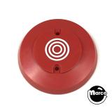 Pop Bumper Caps-Pop bumper cap red with white bullseye