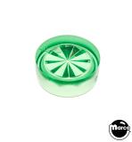 Lamp Covers / Domes / Inserts-Playfield Insert - circle 5/8 inch green starburst