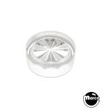 Lamp Covers / Domes / Inserts-Insert - circle 5/8 inch clear starburst
