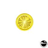 Lamp Covers / Domes / Inserts-Insert - circle 3/4" yellow starburst