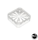 Lamp Covers / Domes / Inserts-Insert - square 3/4 inch clear starburst