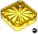 Lamp Covers / Domes / Inserts-Insert - square 3/4 inch yellow starburst