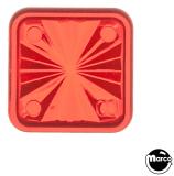 Insert - square 3/4 inch red starburst