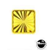 Lamp Covers / Domes / Inserts-Playfield insert - square 1 inch yellow starburst