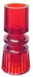 Posts/ Spacers/Standoffs - Plastic-Post - plastic double star red 1-1/2 inch tall