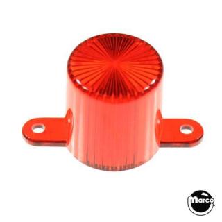 Dome with screw tabs - red 
