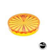 Lamp Covers / Domes / Inserts-Playfield insert - circle 1-1/2 inch orange starburst