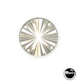 Lamp Covers / Domes / Inserts-Playfield insert - circle 1-1/2 inch clear starburst