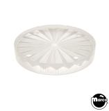 Lamp Covers / Domes / Inserts-Insert - circle 1-1/2 inch frosted starburst clear
