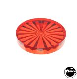 Lamp Covers / Domes / Inserts-Playfield insert - circle 1-1/2 inch red starburst
