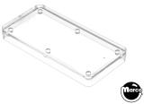 Lamp Covers / Domes / Inserts-Insert - rectangle 2-1/4" x 1-1/8" clear