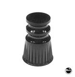 Posts/ Spacers/Standoffs - Plastic-Post - star double black 1-1/16 inch
