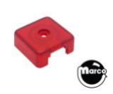 Target face - 3D square red translucent