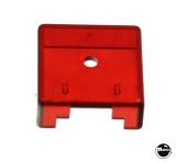 Target face - square red transparent